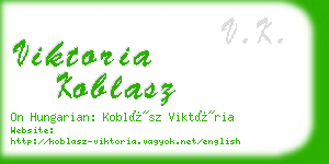 viktoria koblasz business card